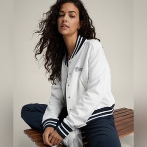 WILSON HUDSON CROPPED VARSITY BOMBER